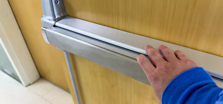 Installing a Push Bar on a Door Addison